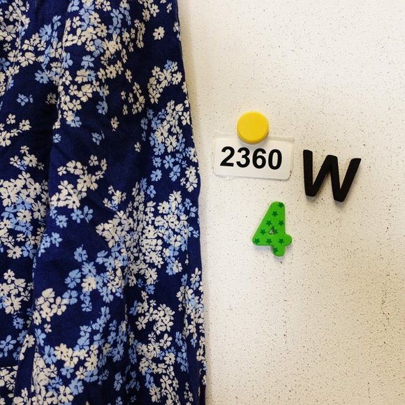 Fashion Nova Dress Womens Medium Blue Floral Mini Ruched Bodycon Stretch‎ - Picture 10 of 10